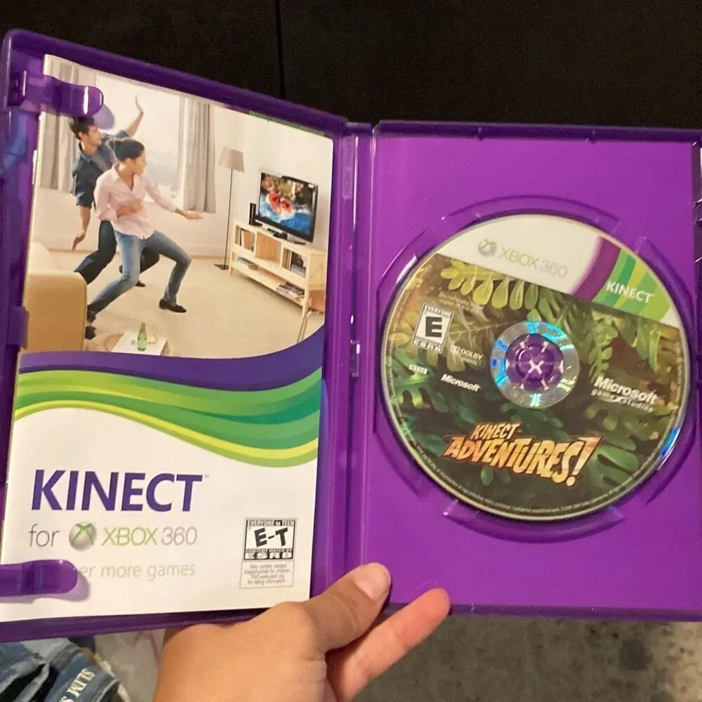 Kinect Adventures Xbox 360 Game w/ Case & Disc – Family Fun Motion Game
